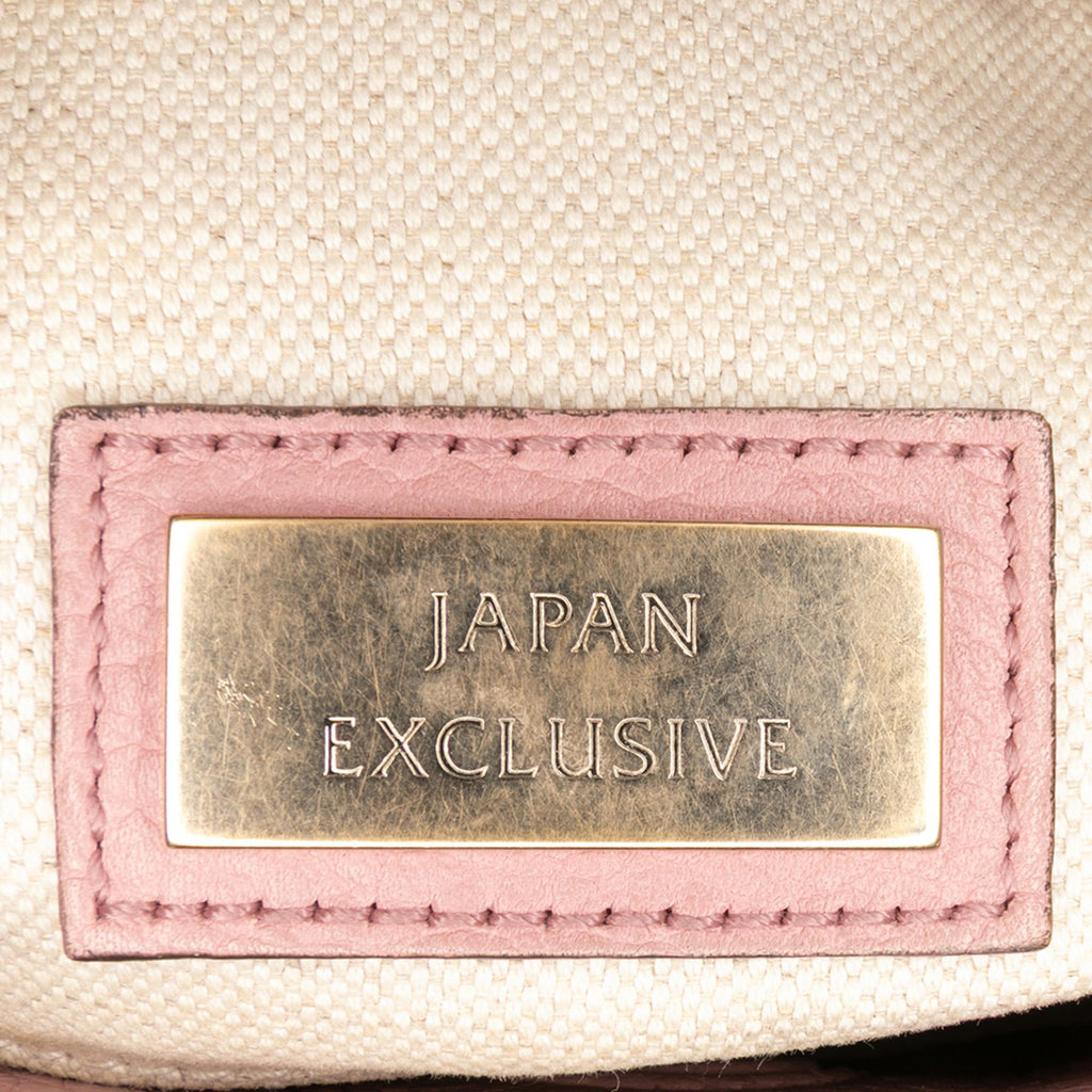 Gucci Mini Bicolor Calfskin Bamboo Shopper Satchel