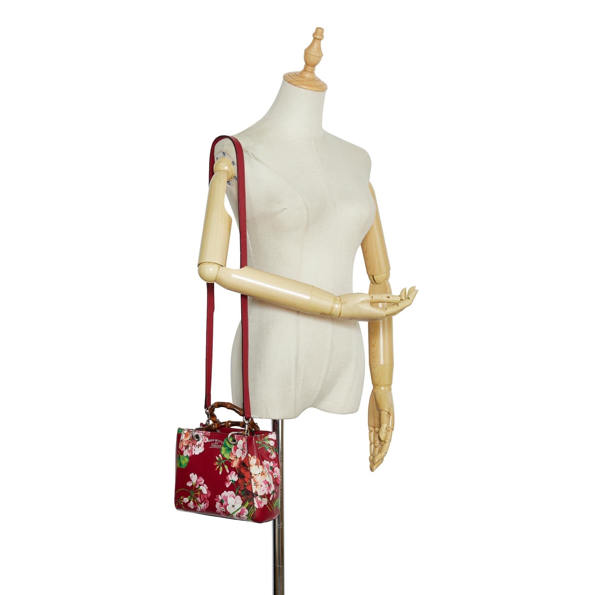 Gucci Mini  Blooms Bamboo Shopper (SHG-00UAfn)