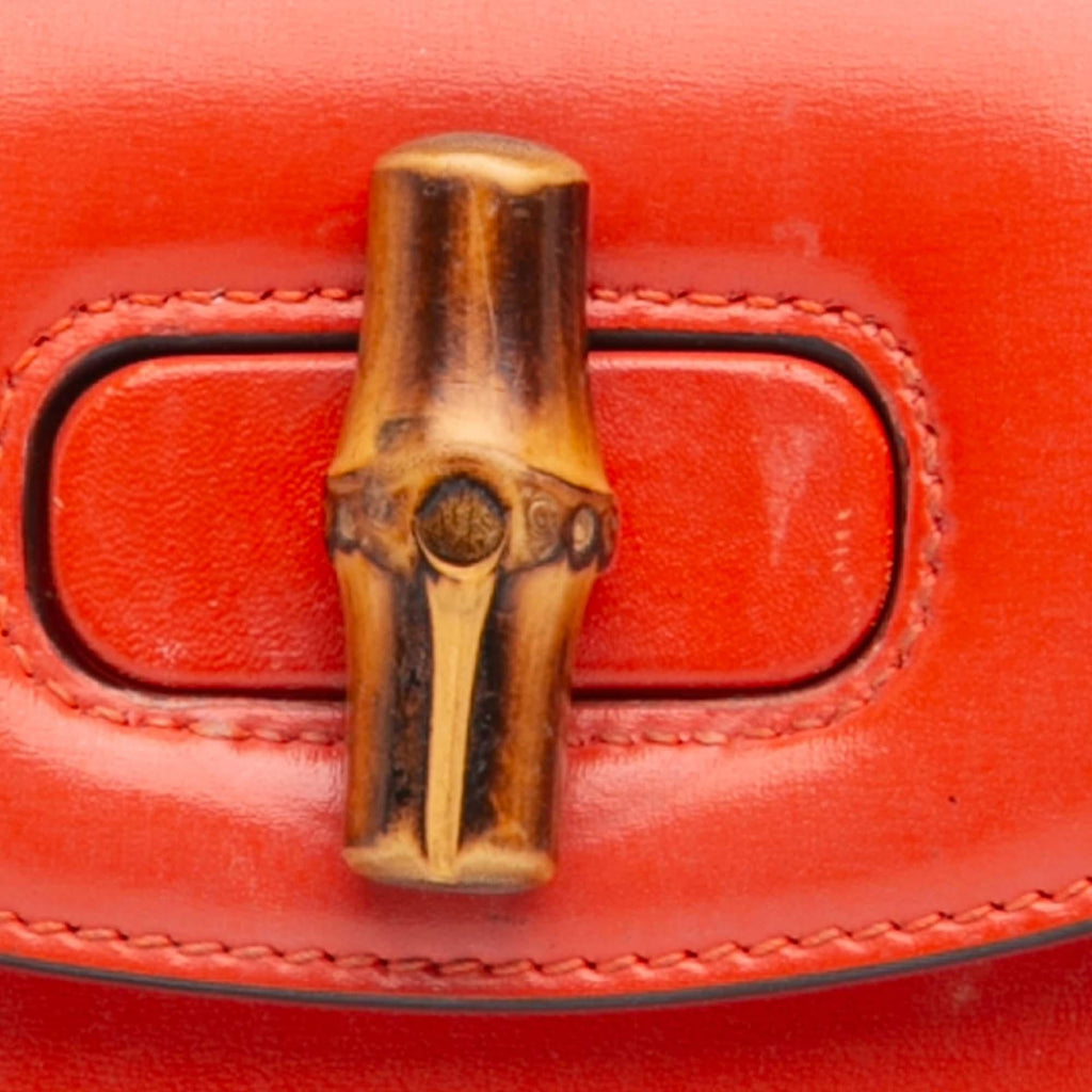 Gucci Mini Calfskin 1947 Bamboo Top Handle Bag