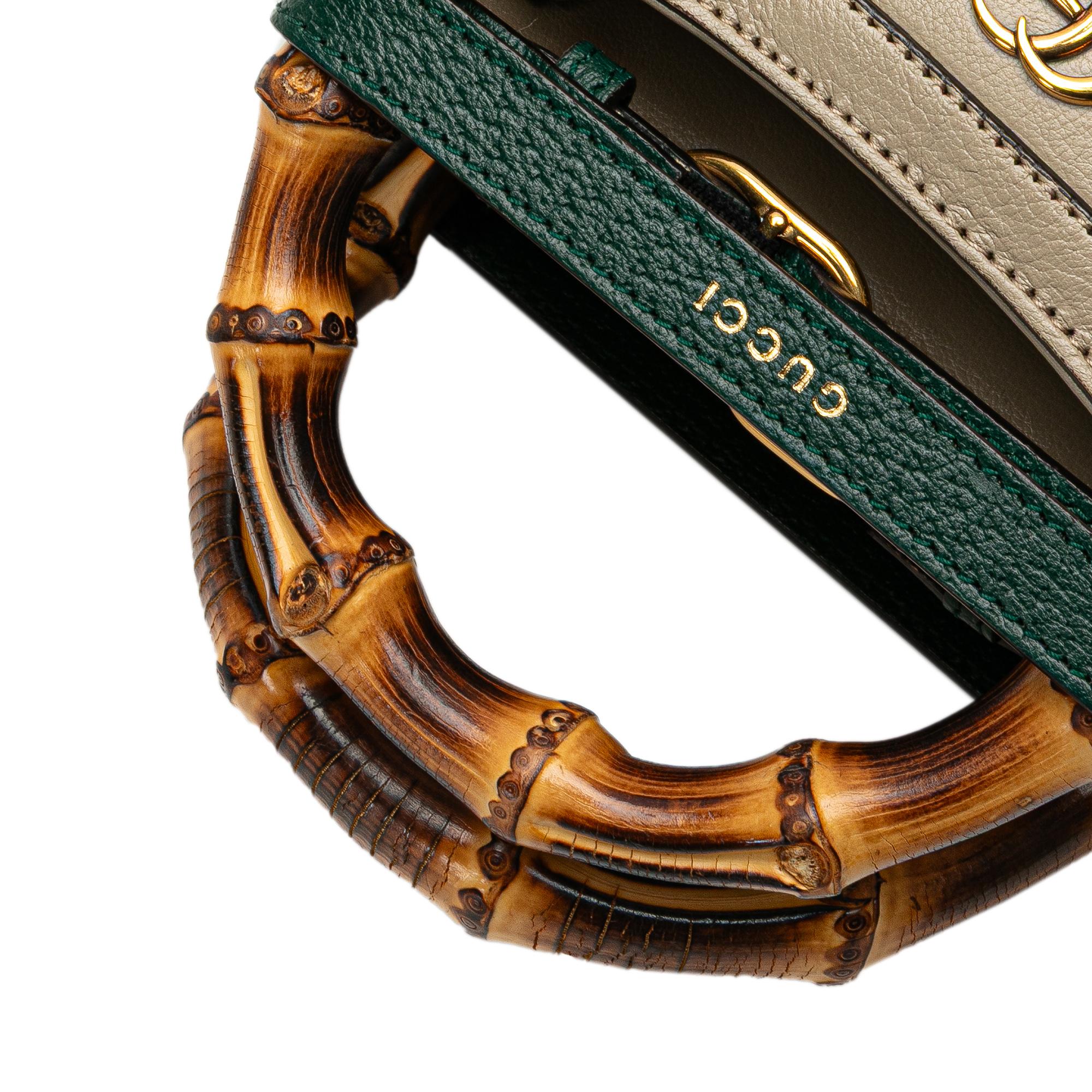 Gucci Mini Calfskin Bamboo Diana Satchel