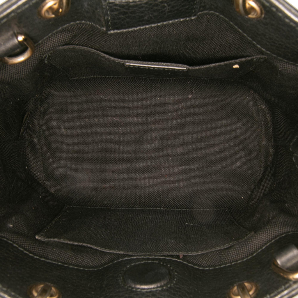 Gucci Mini Calfskin Bamboo Shopper Satchel