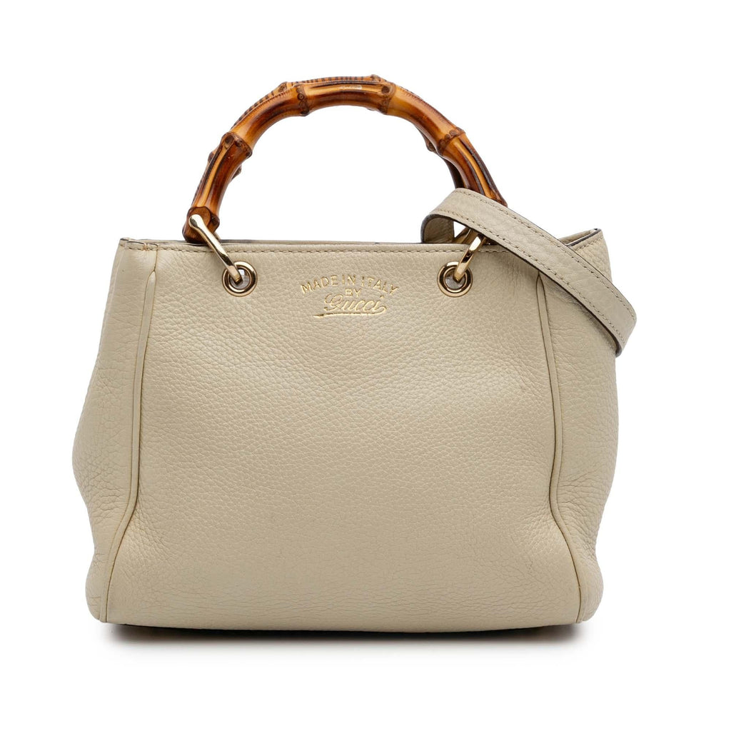 Gucci Mini Calfskin Bamboo Shopper Satchel