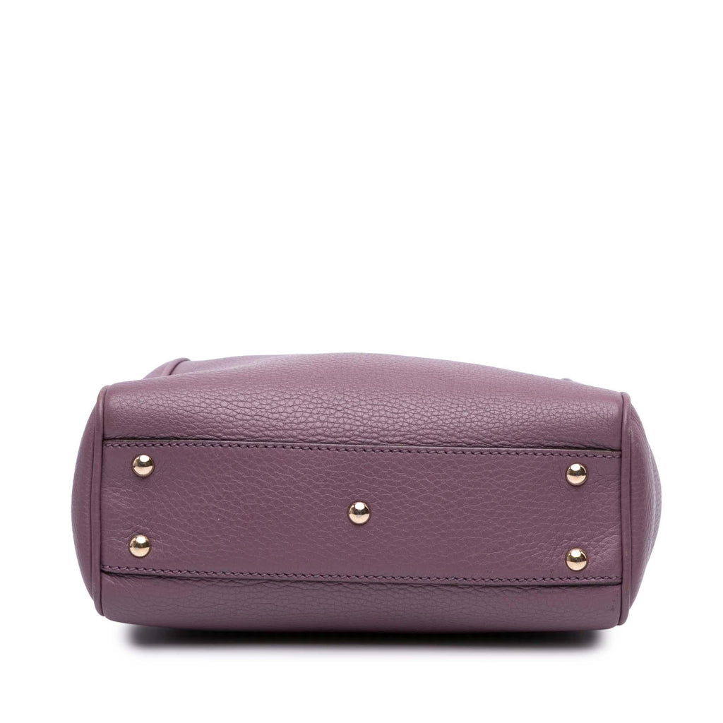 Gucci Mini Calfskin Bamboo Shopper Satchel