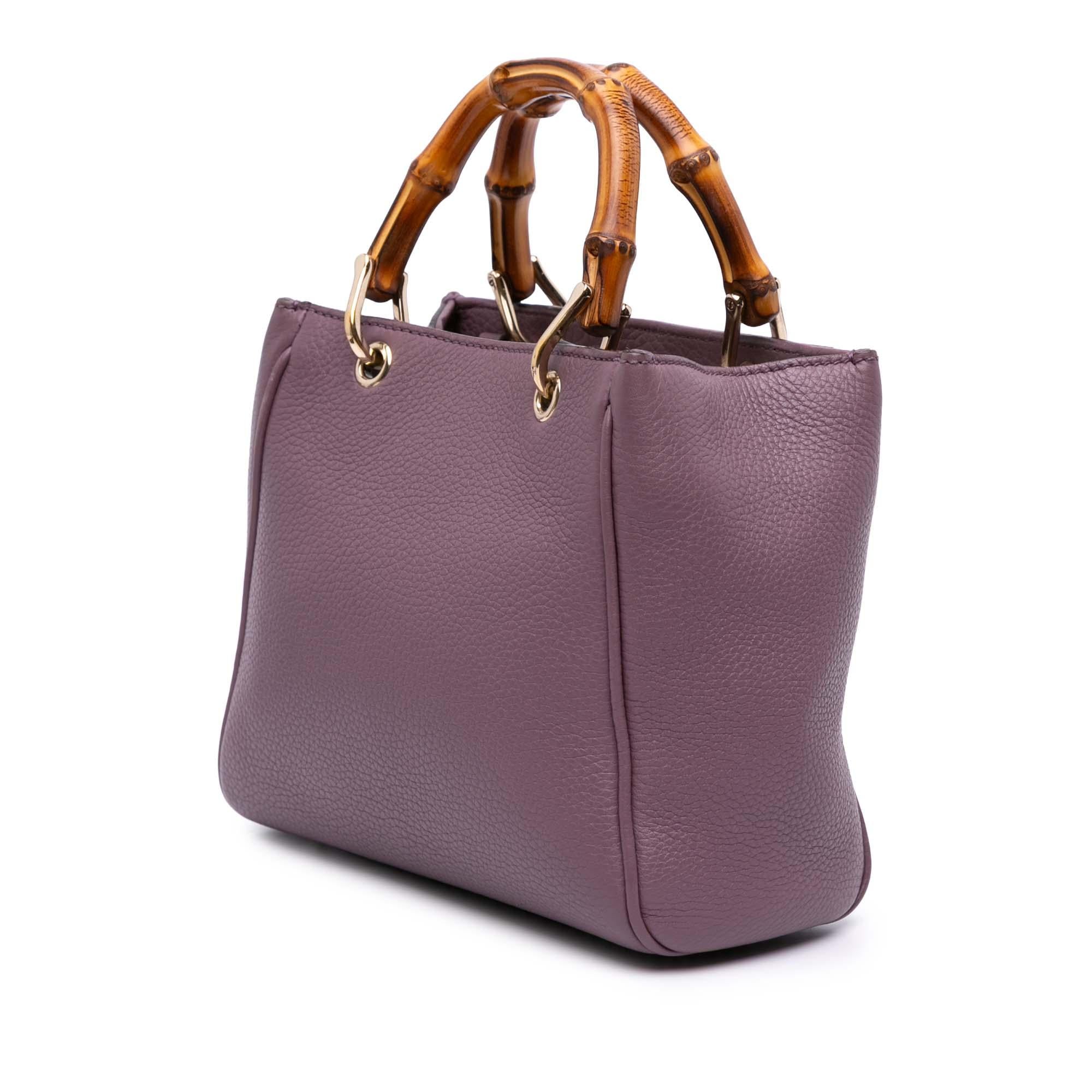 Gucci Mini Calfskin Bamboo Shopper Satchel