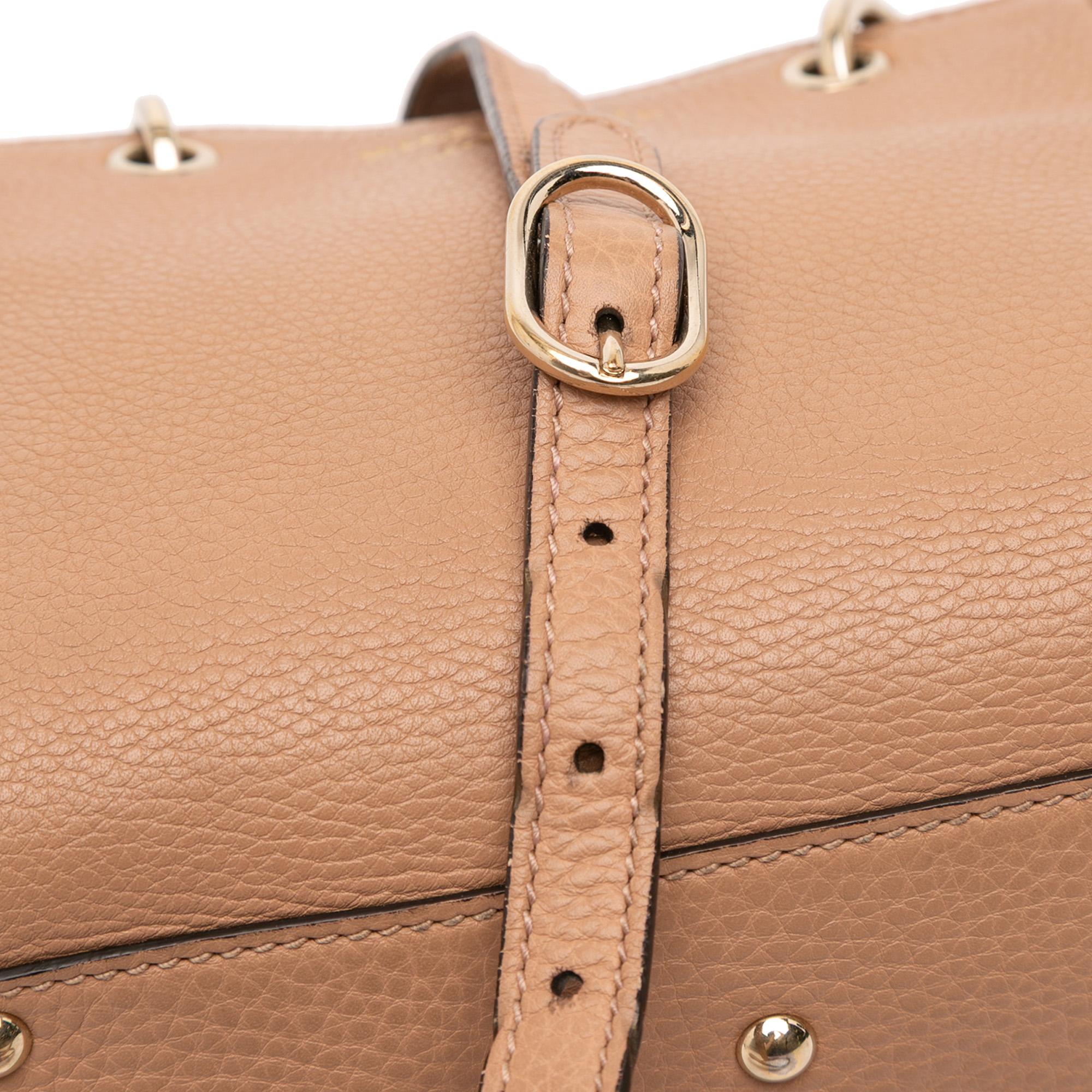 Gucci Mini Calfskin Bamboo Shopper Satchel