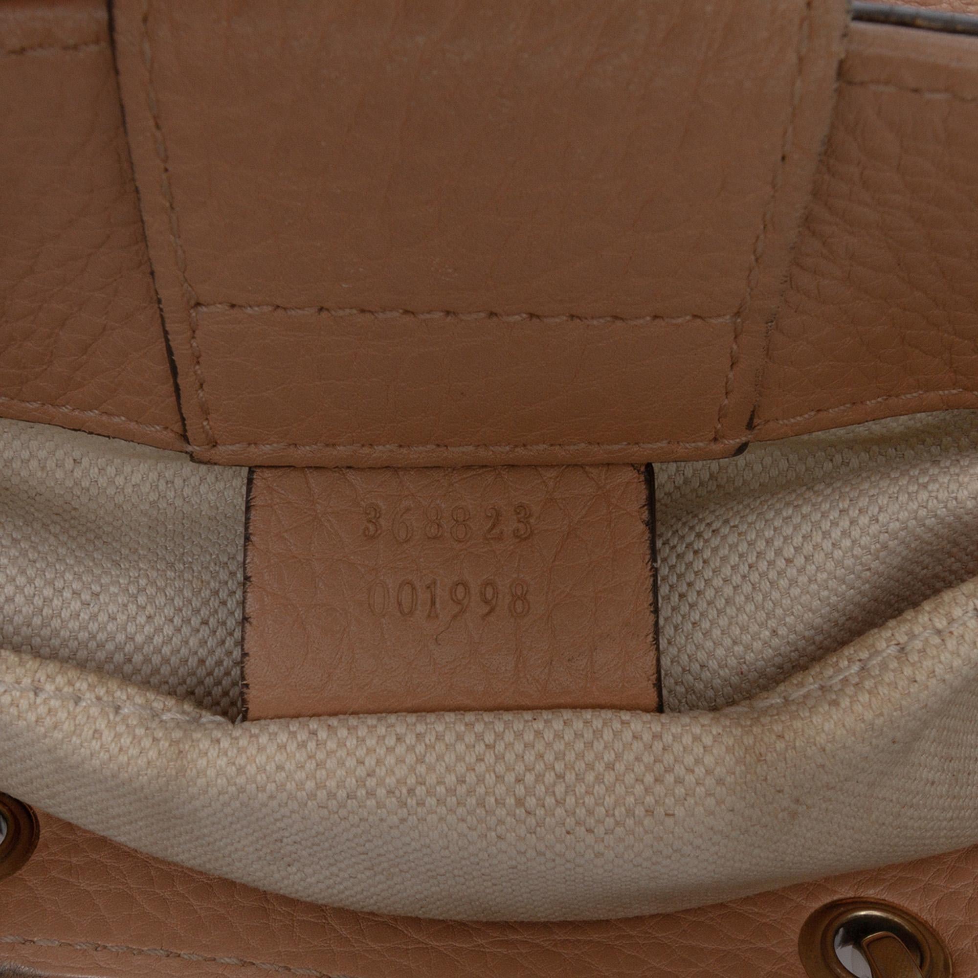 Gucci Mini Calfskin Bamboo Shopper Satchel