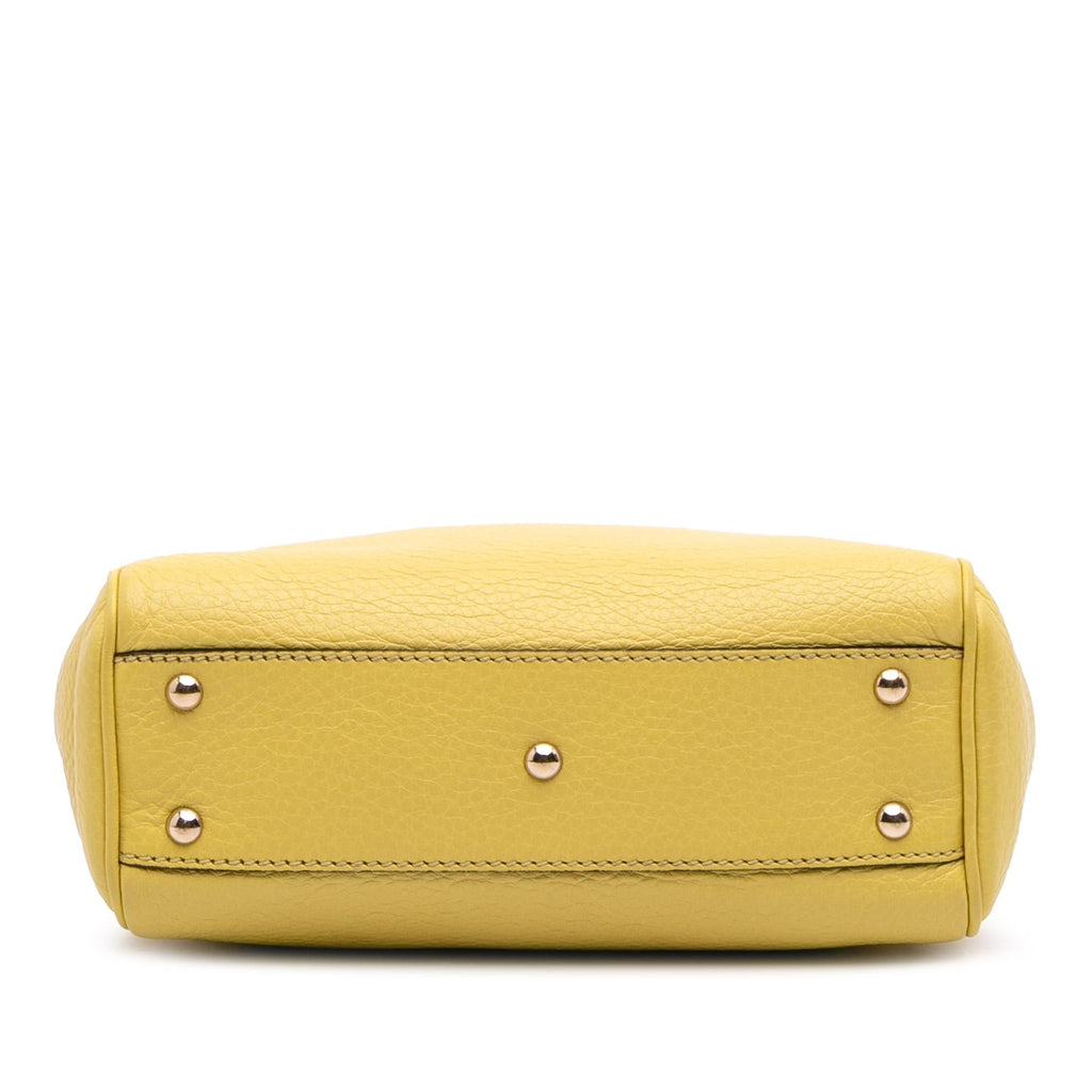 Gucci Mini Calfskin Bamboo Shopper Satchel