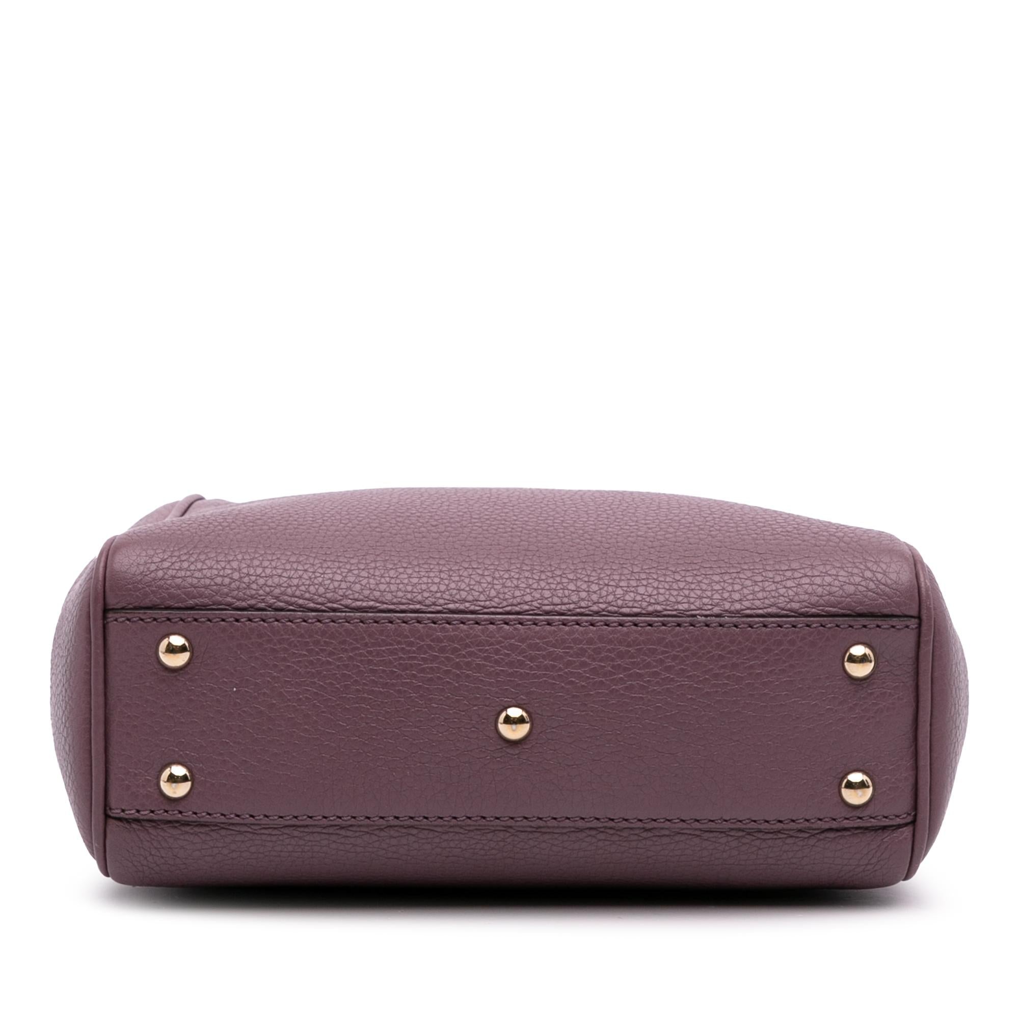 Gucci Mini Calfskin Bamboo Shopper Satchel