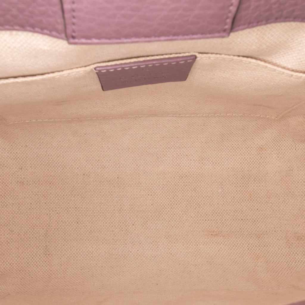 Gucci Mini Calfskin Bamboo Shopper Satchel