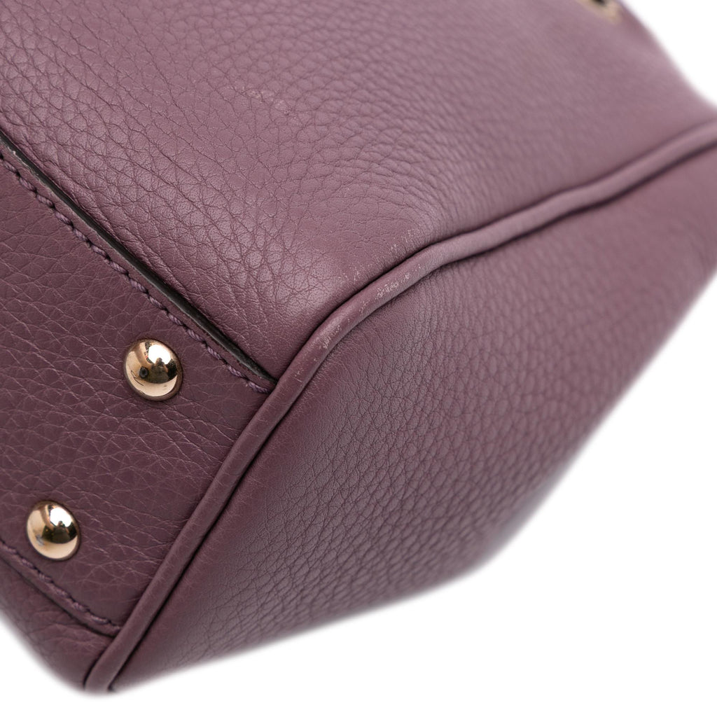 Gucci Mini Calfskin Bamboo Shopper Satchel