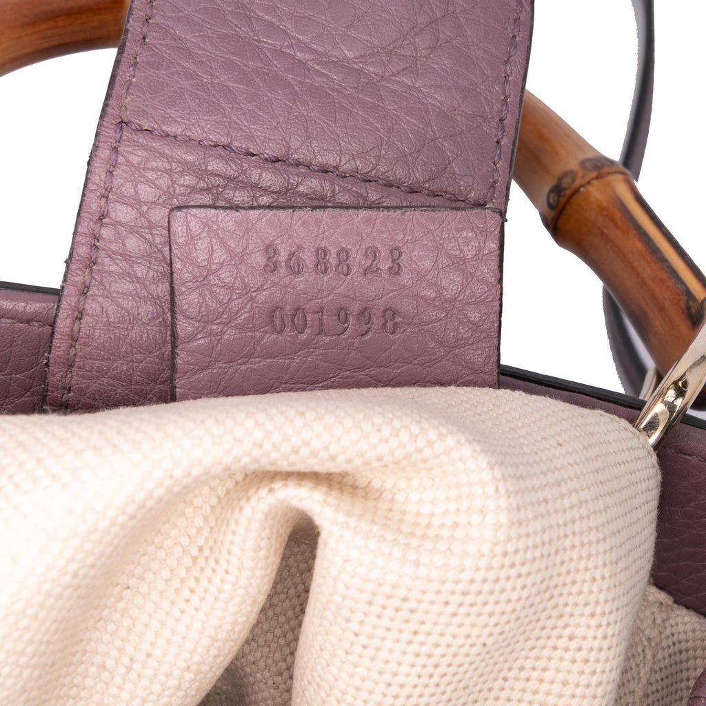 Gucci Mini Calfskin Bamboo Shopper Satchel