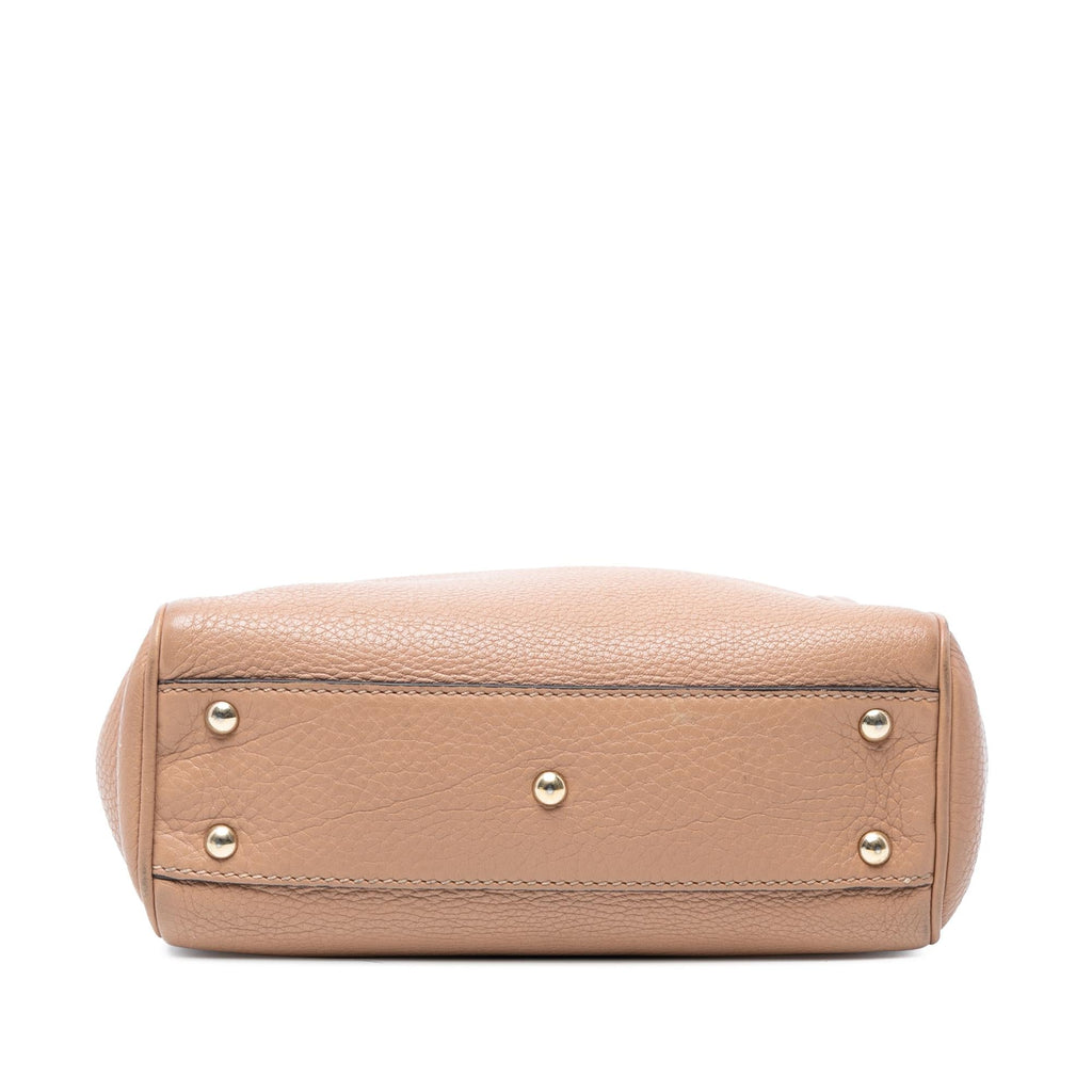 Gucci Mini Calfskin Bamboo Shopper Satchel