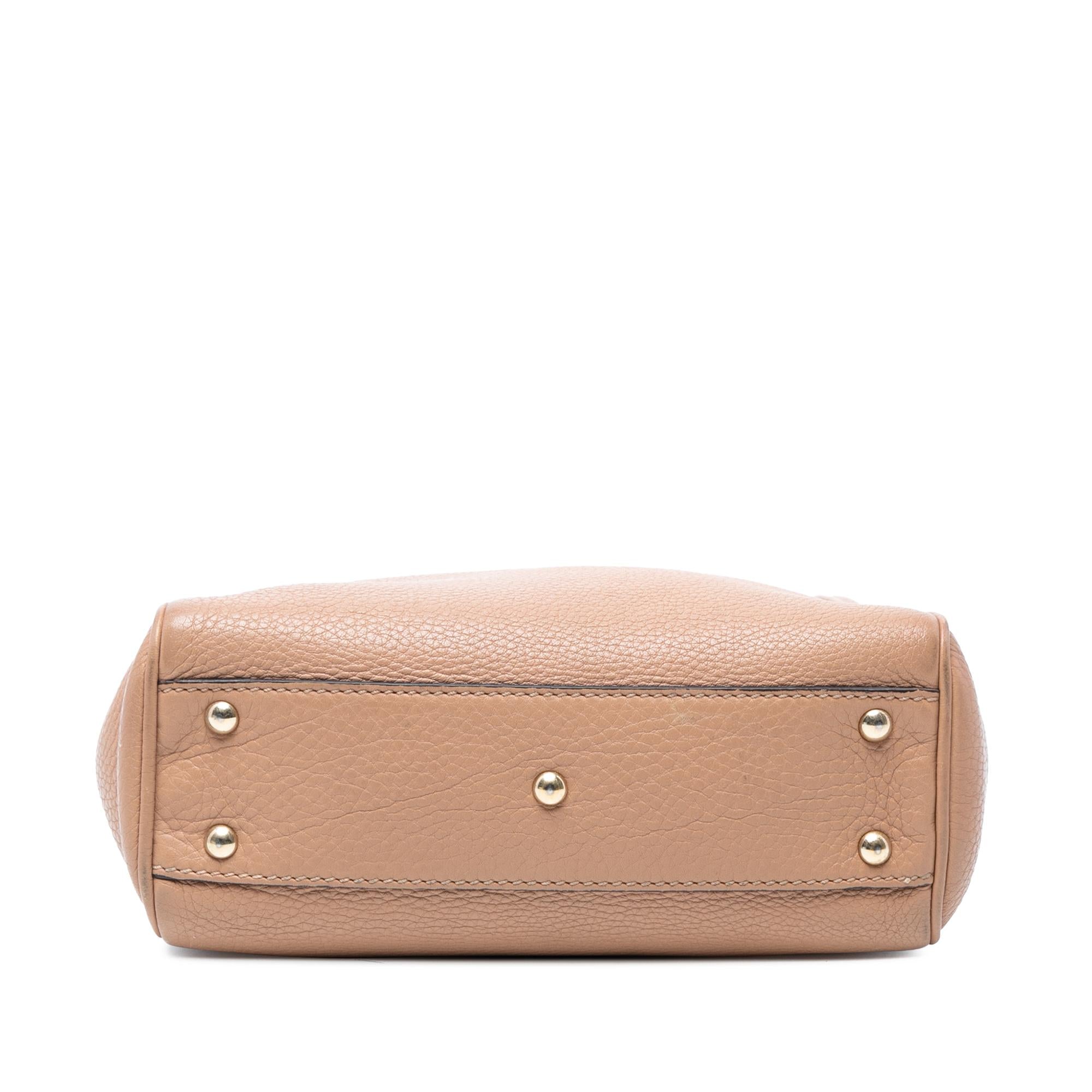 Gucci Mini Calfskin Bamboo Shopper Satchel