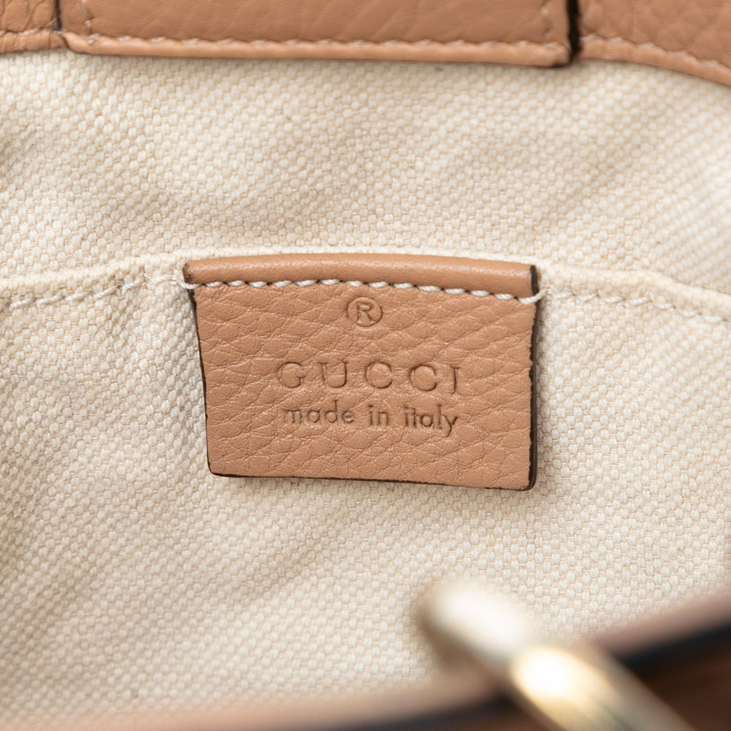 Gucci Mini Calfskin Bamboo Shopper Satchel