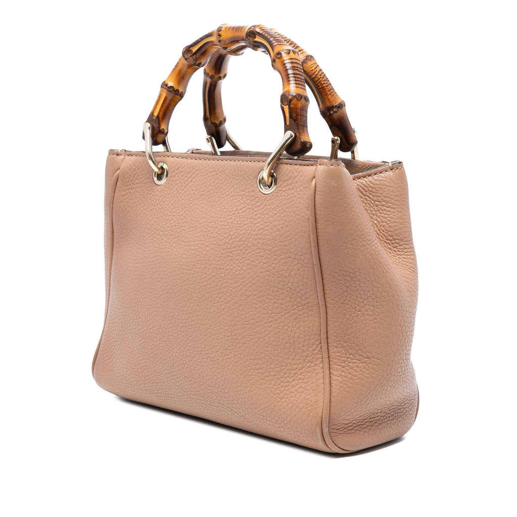 Gucci Mini Calfskin Bamboo Shopper Satchel