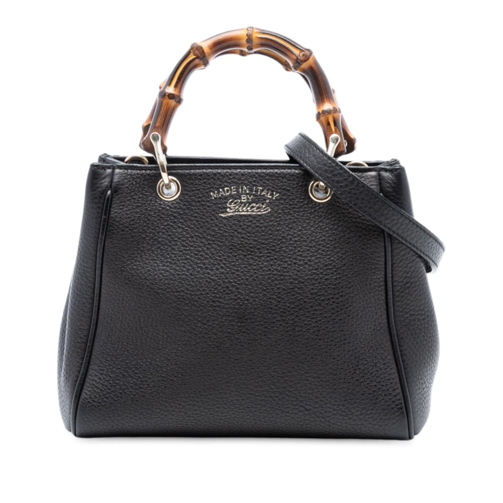Gucci Mini Calfskin Bamboo Shopper Satchel