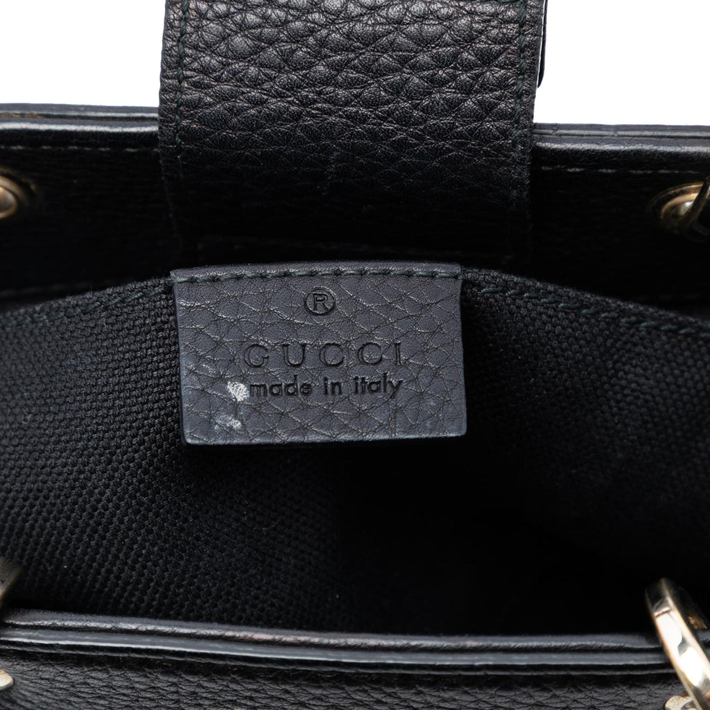 Gucci Mini Calfskin Bamboo Shopper Satchel
