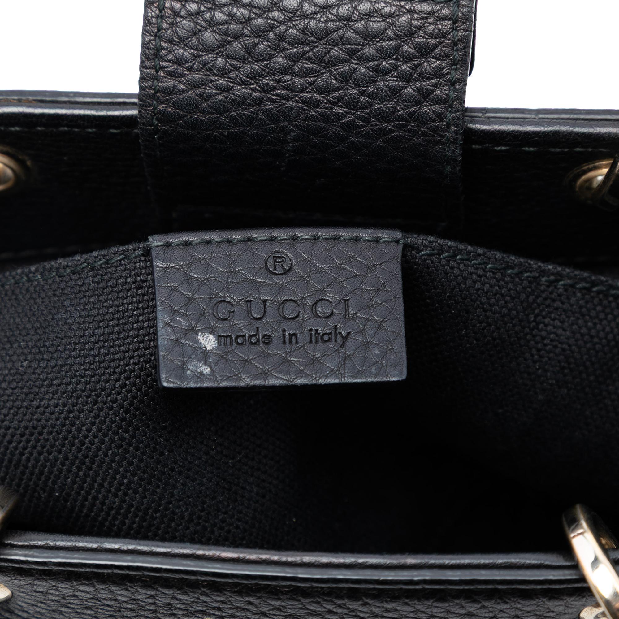 Gucci Mini Calfskin Bamboo Shopper Satchel