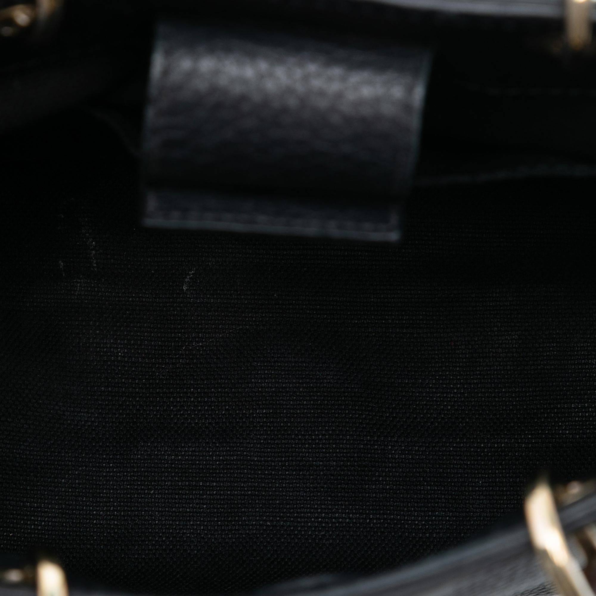 Gucci Mini Calfskin Bamboo Shopper Satchel
