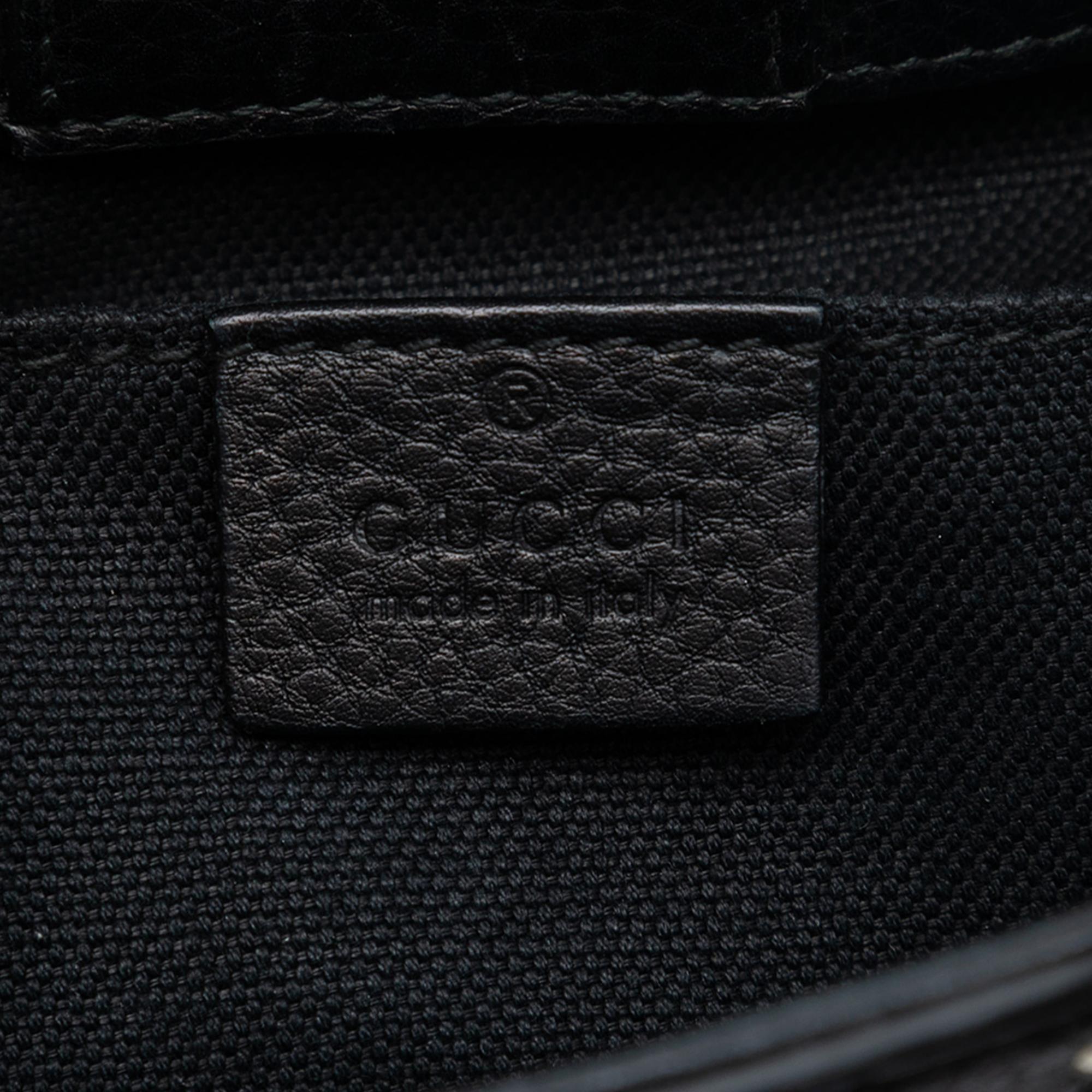 Gucci Mini Calfskin Bamboo Shopper Satchel