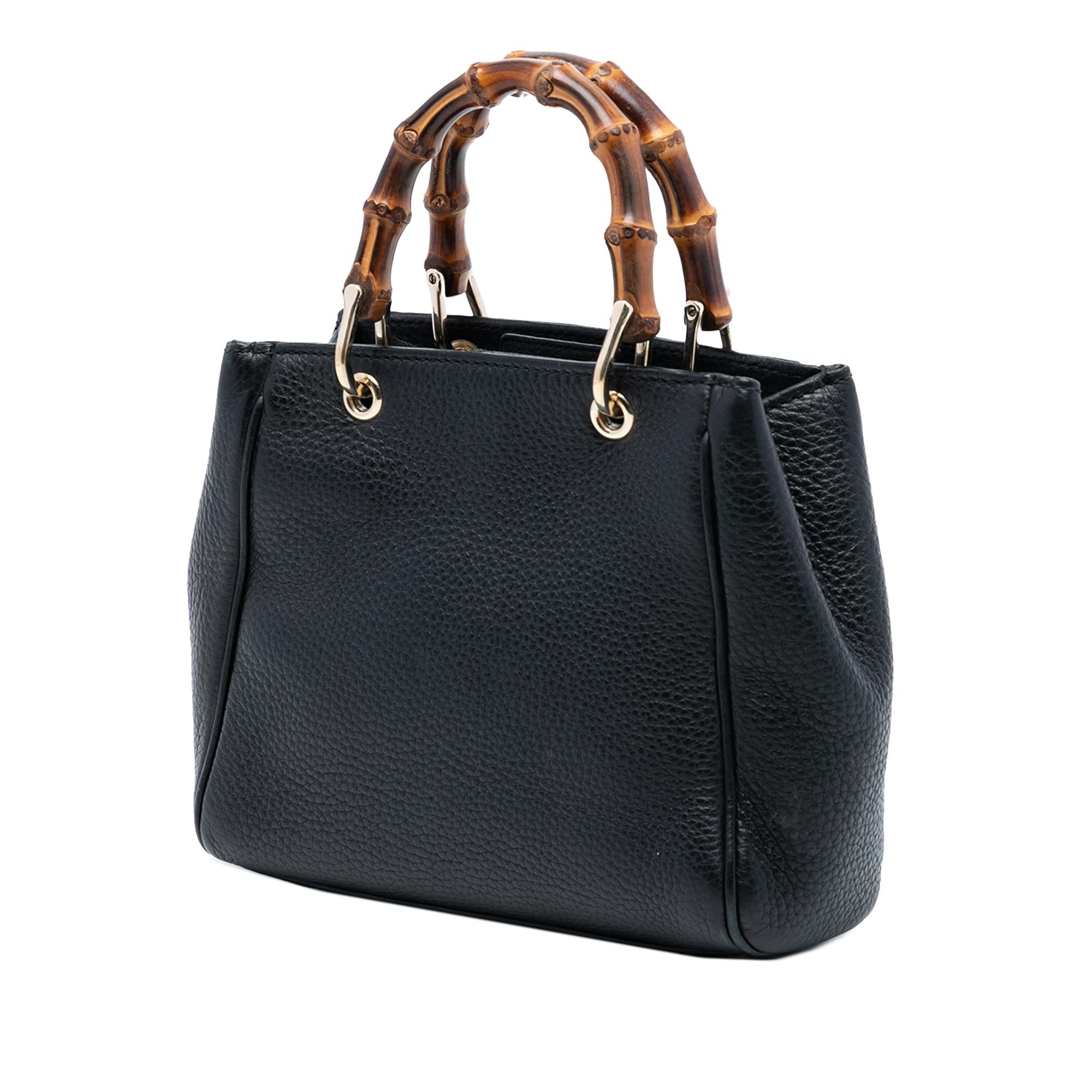 Gucci Mini Calfskin Bamboo Shopper Satchel