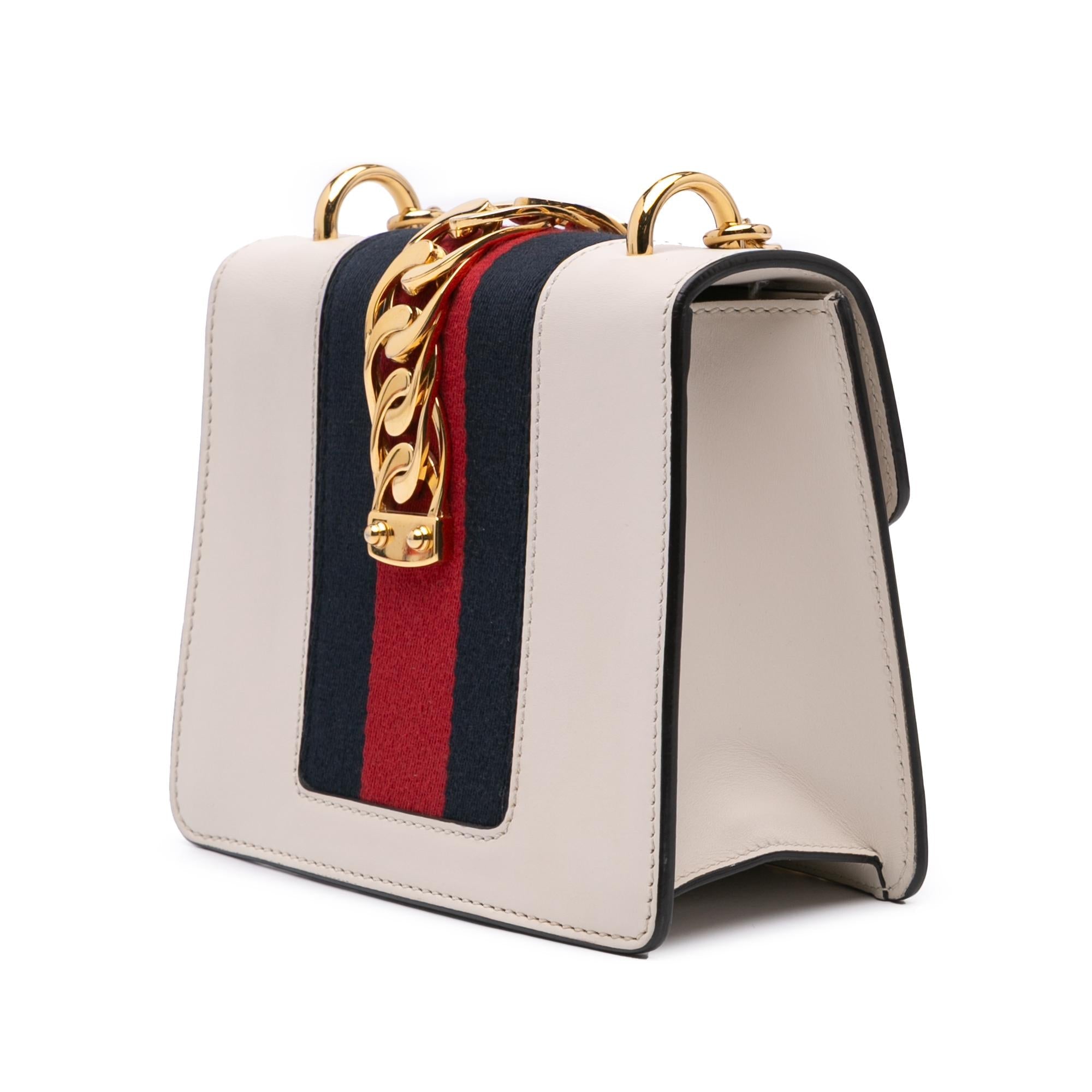 Gucci Mini Calfskin Sylvie Chain Crossbody