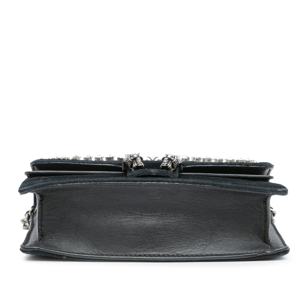 Gucci Mini Crystal Embellished Velvet Dionysus Crossbody