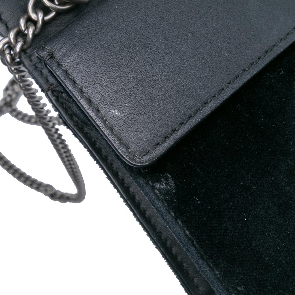 Gucci Mini Crystal Embellished Velvet Dionysus Crossbody