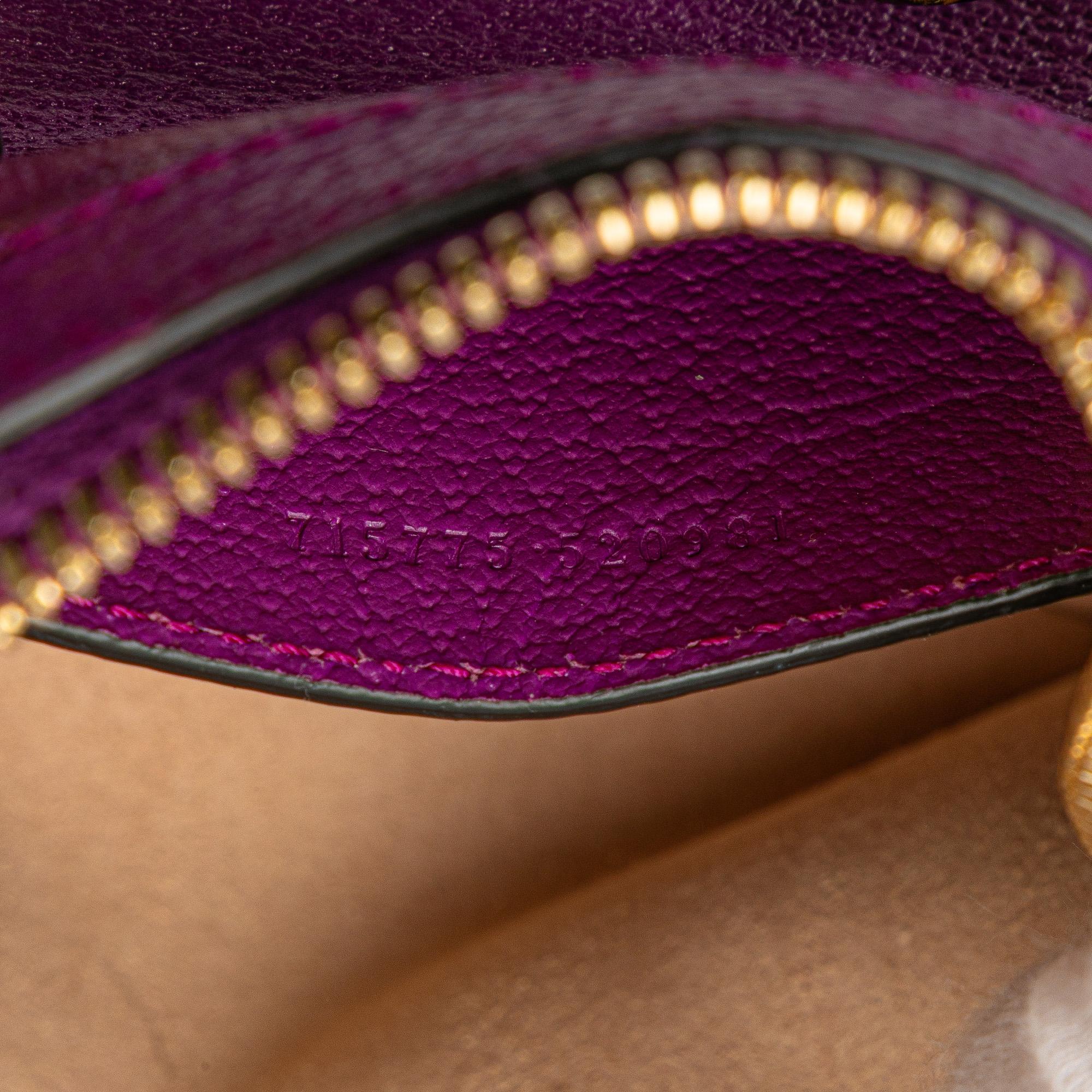 Gucci Mini Dollar Calfskin Bamboo Diana Dome Satchel