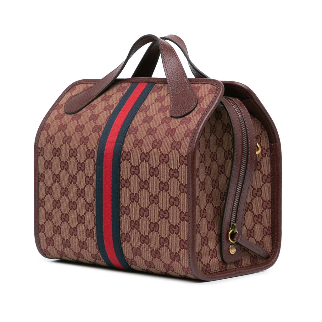 Gucci Mini GG Canvas Ophidia Web Duffle Bag (SHG-W4bcwX)