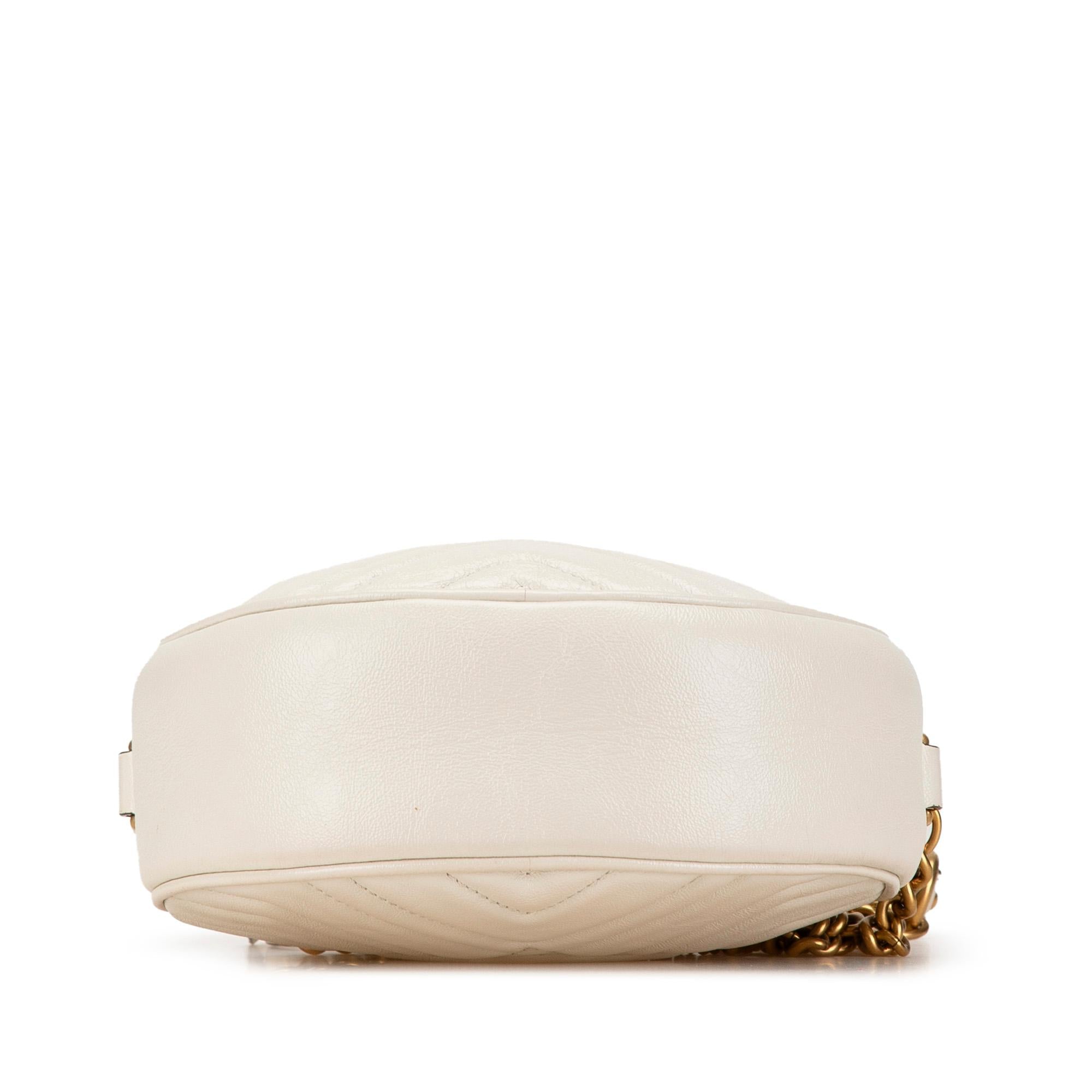 Gucci Mini GG Marmont Leather Matelasse Round Crossbody