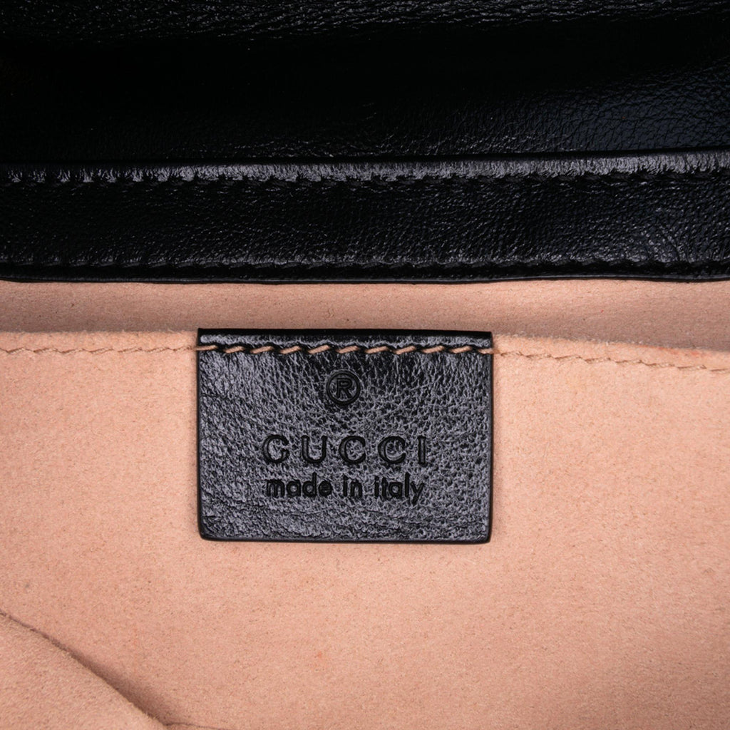 Gucci Mini GG Marmont Matelasse Canvas Flap Crossbody