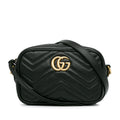 Gucci Mini GG Marmont Matelasse Crossbody Bag (SHG-FuNYR9)