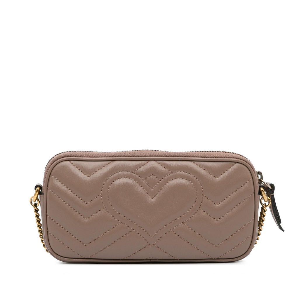 Gucci Mini GG Marmont Matelasse Crossbody (SHG-lhU1gO)
