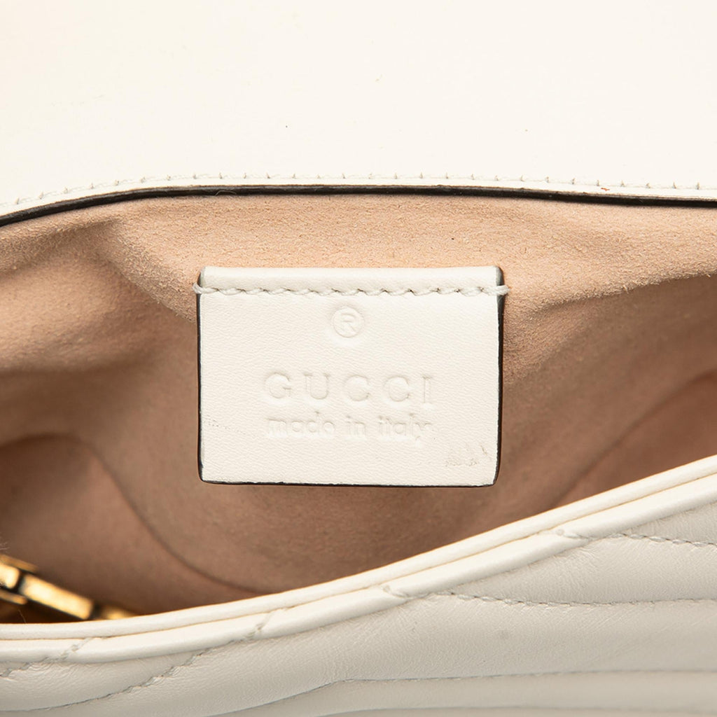 Gucci Mini GG Marmont Matelasse Leather Flap Crossbody