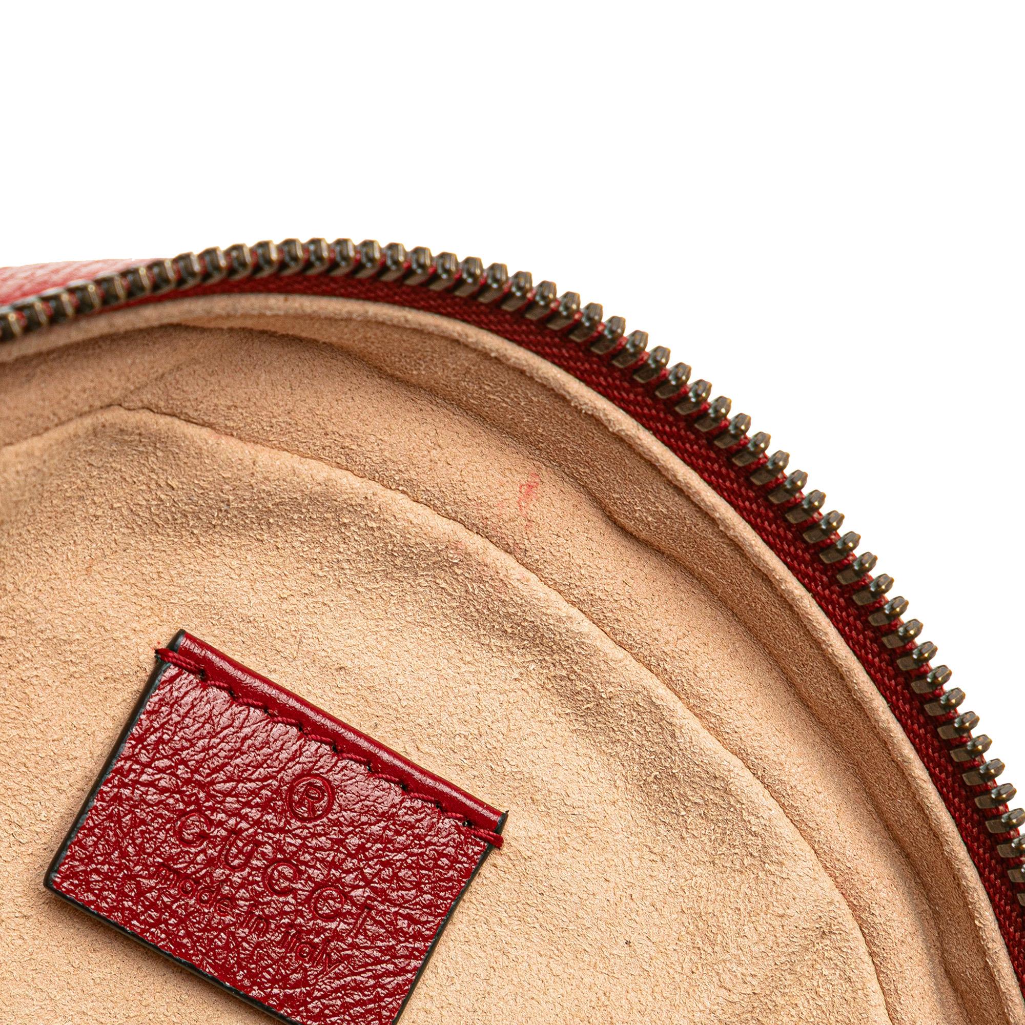 Gucci Mini GG Marmont Matelasse Leather Round Crossbody