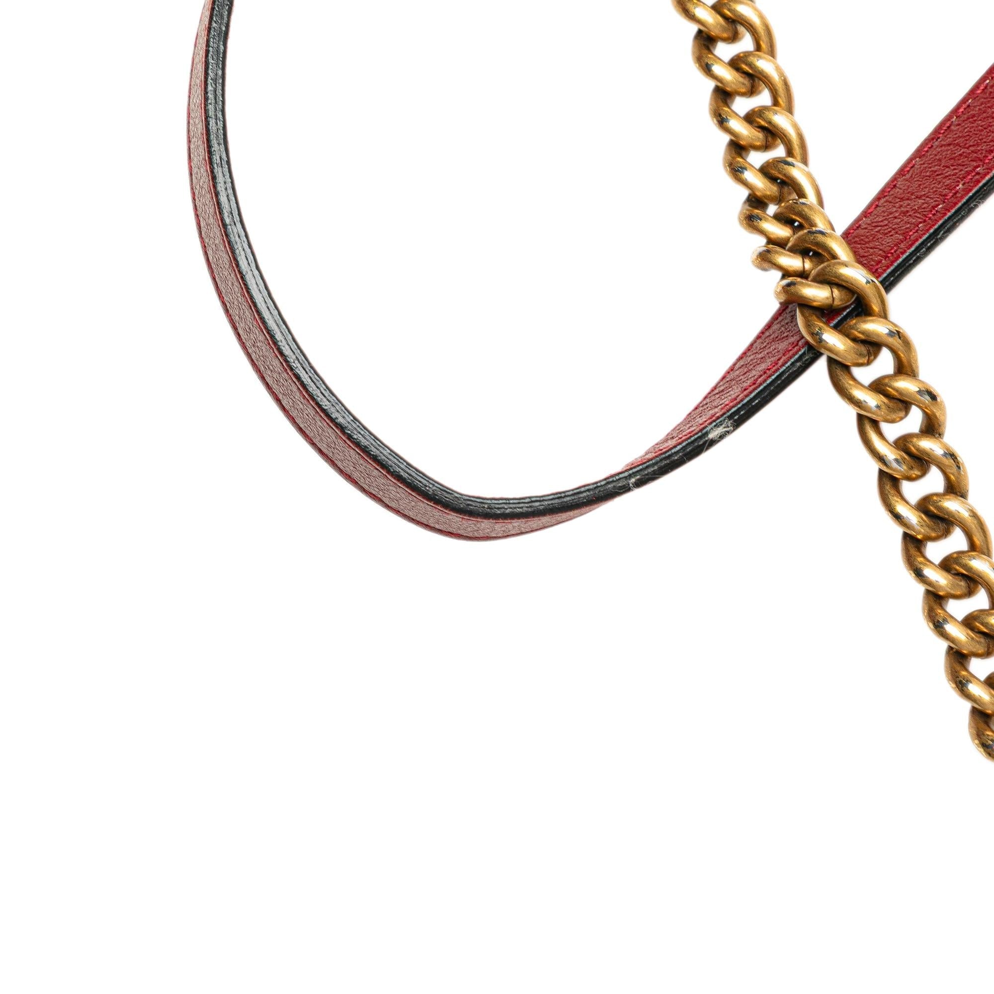Gucci Mini GG Marmont Matelasse Leather Torchon Round Crossbody