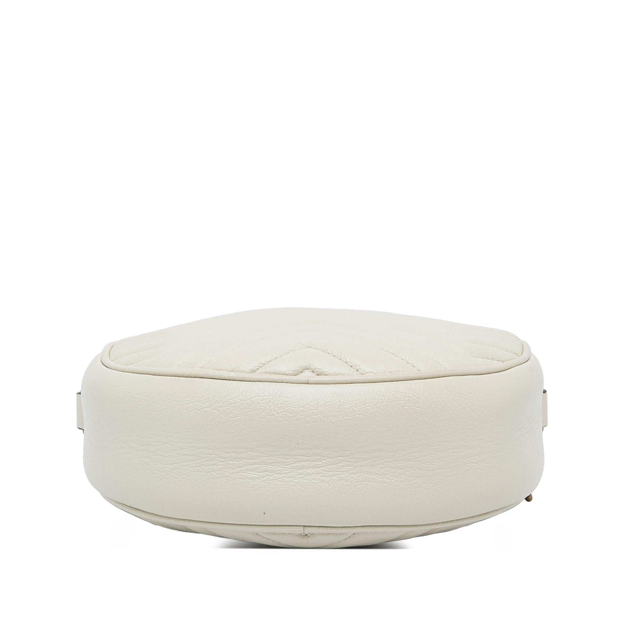 Gucci Mini GG Marmont Round Leather Crossbody Bag (SHG-Djif6j)