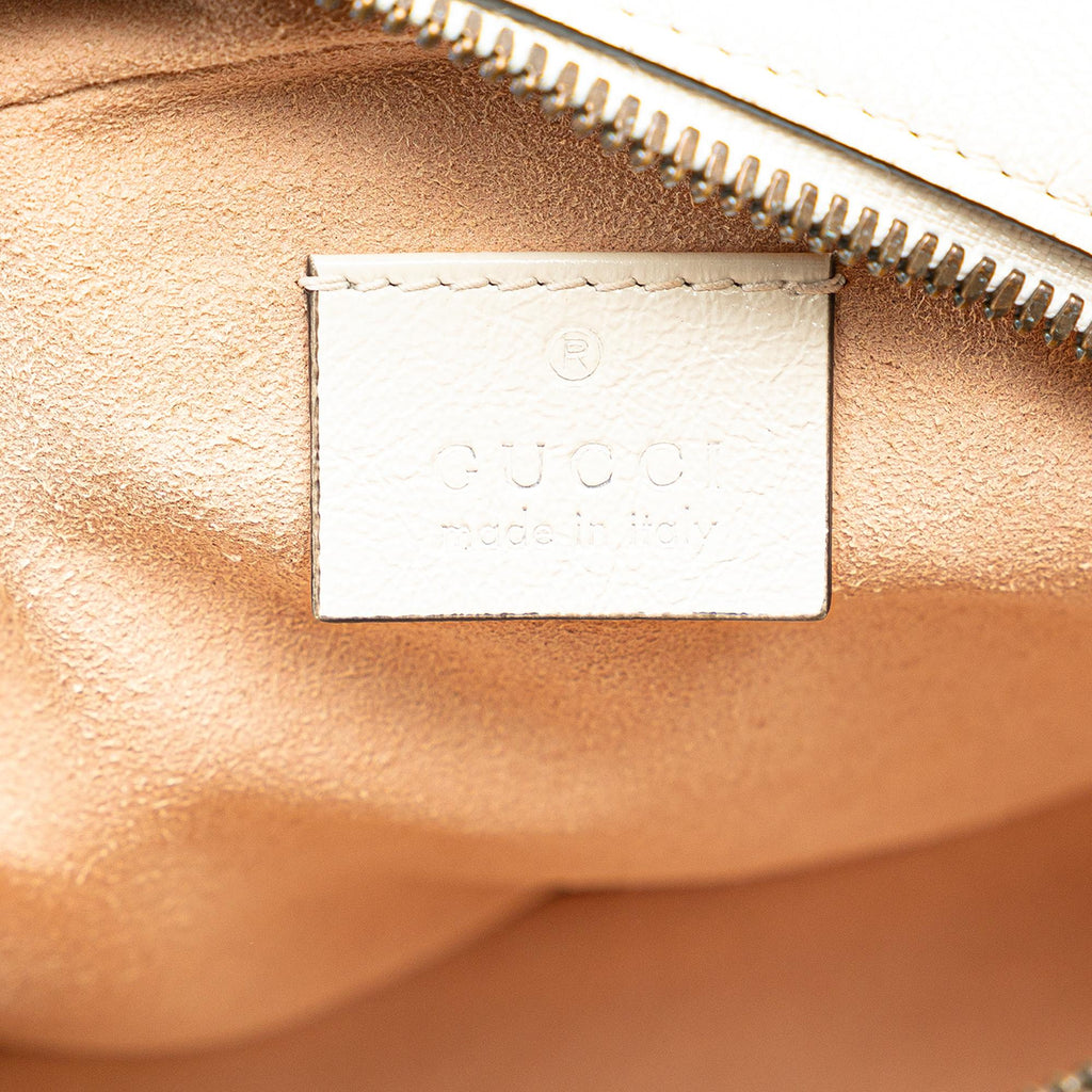 Gucci Mini GG Marmont Round Leather Crossbody
