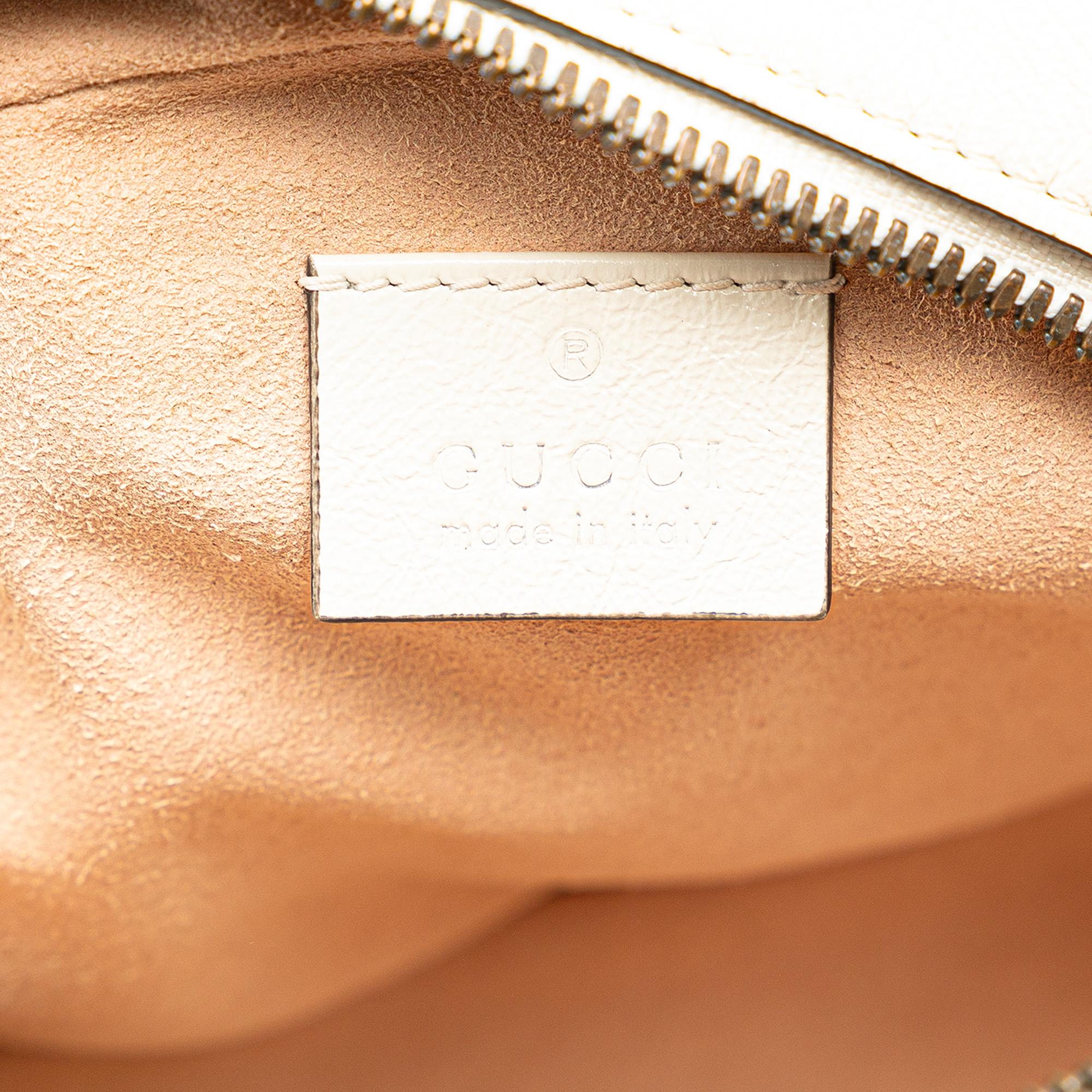 Gucci Mini GG Marmont Round Leather Crossbody