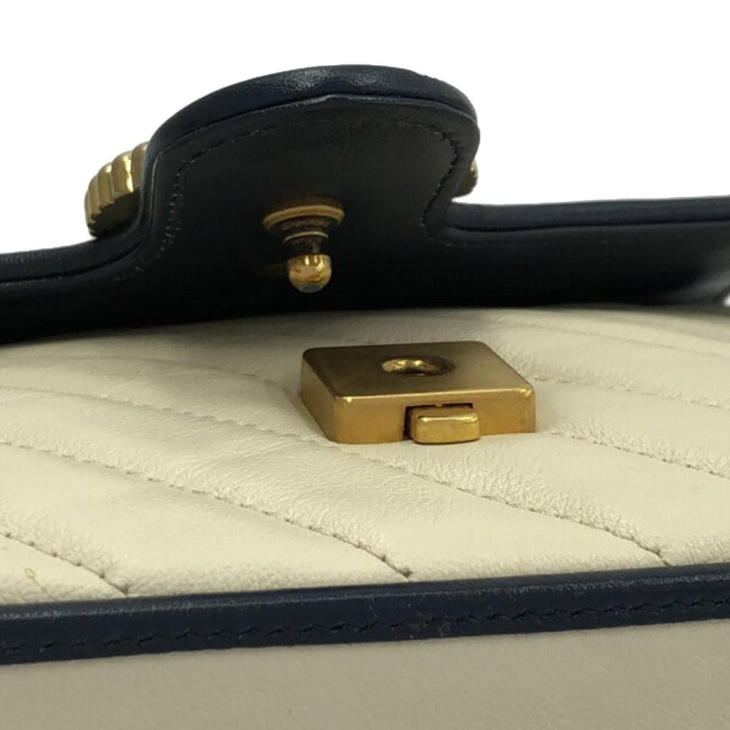 Gucci Mini GG Marmont Top Handle Bag (SHG-iCLrcQ)