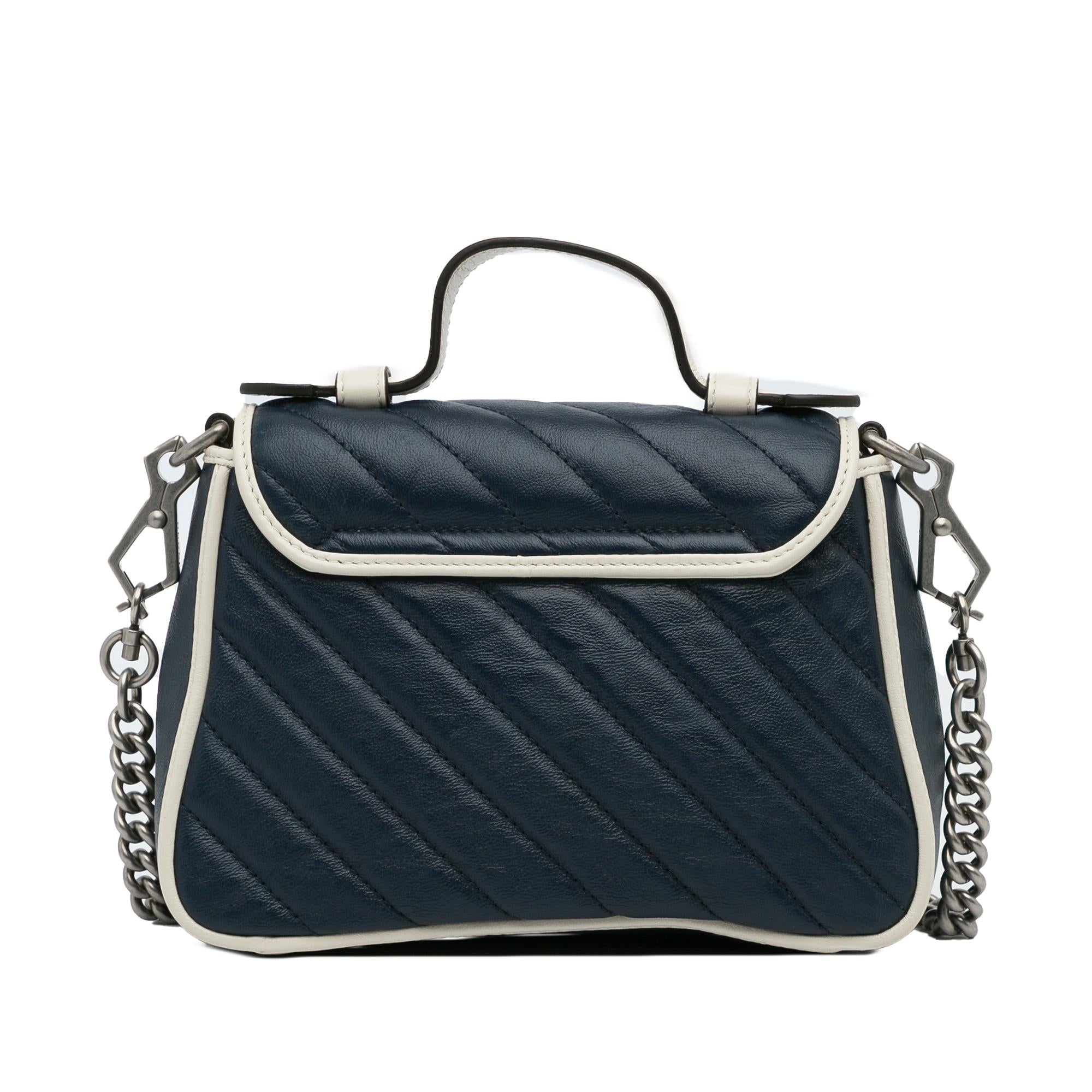 Gucci Mini GG Marmont Torchon Top Handle Bag (SHG-rHq7fo)