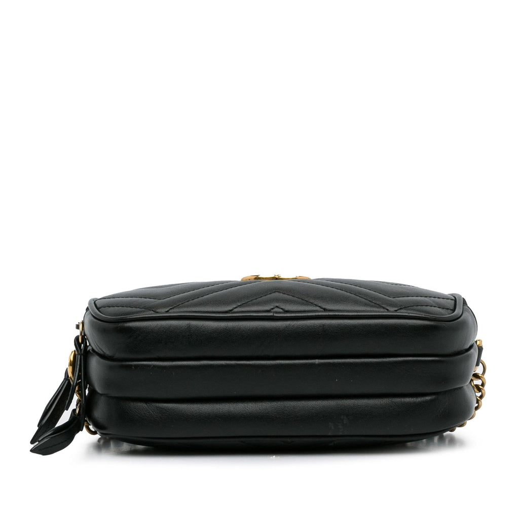 Gucci Mini GG Marmont Triple-Zip Crossbody Bag (SHG-dnjgun)