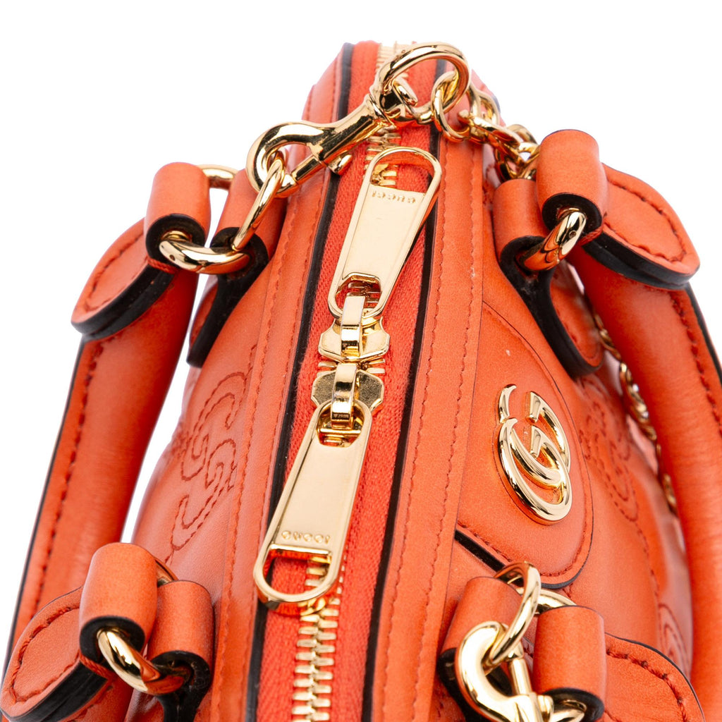 Gucci Mini GG Matelasse Calfskin Top Handle Bag