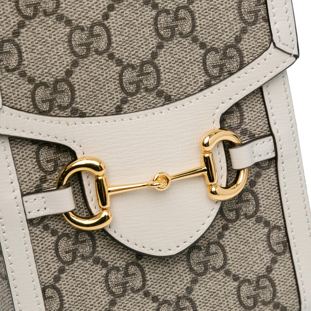Gucci Mini GG Supreme Horsebit 1955 Crossbody Bag (SHG-aKOQUF)