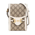 Gucci Mini GG Supreme Horsebit 1955 Crossbody Bag