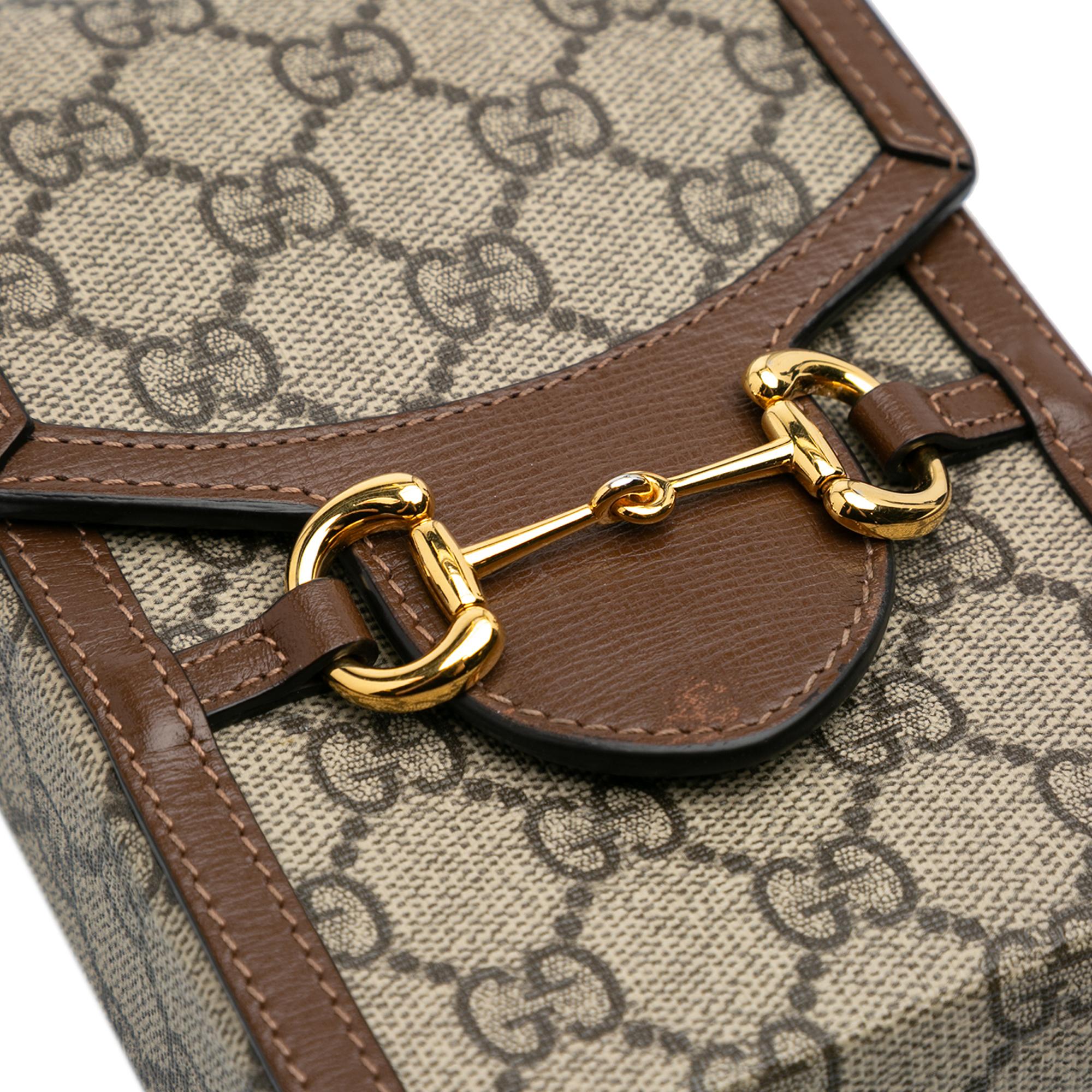 Gucci Mini GG Supreme Horsebit 1955 Crossbody