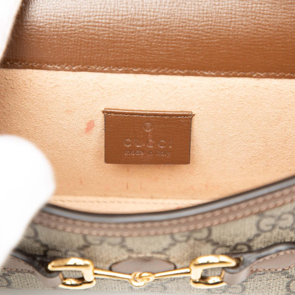 Gucci Mini GG Supreme Horsebit 1955 Crossbody