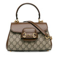 Gucci Mini GG Supreme Horsebit 1955 Satchel (SHG-SrwnA0)
