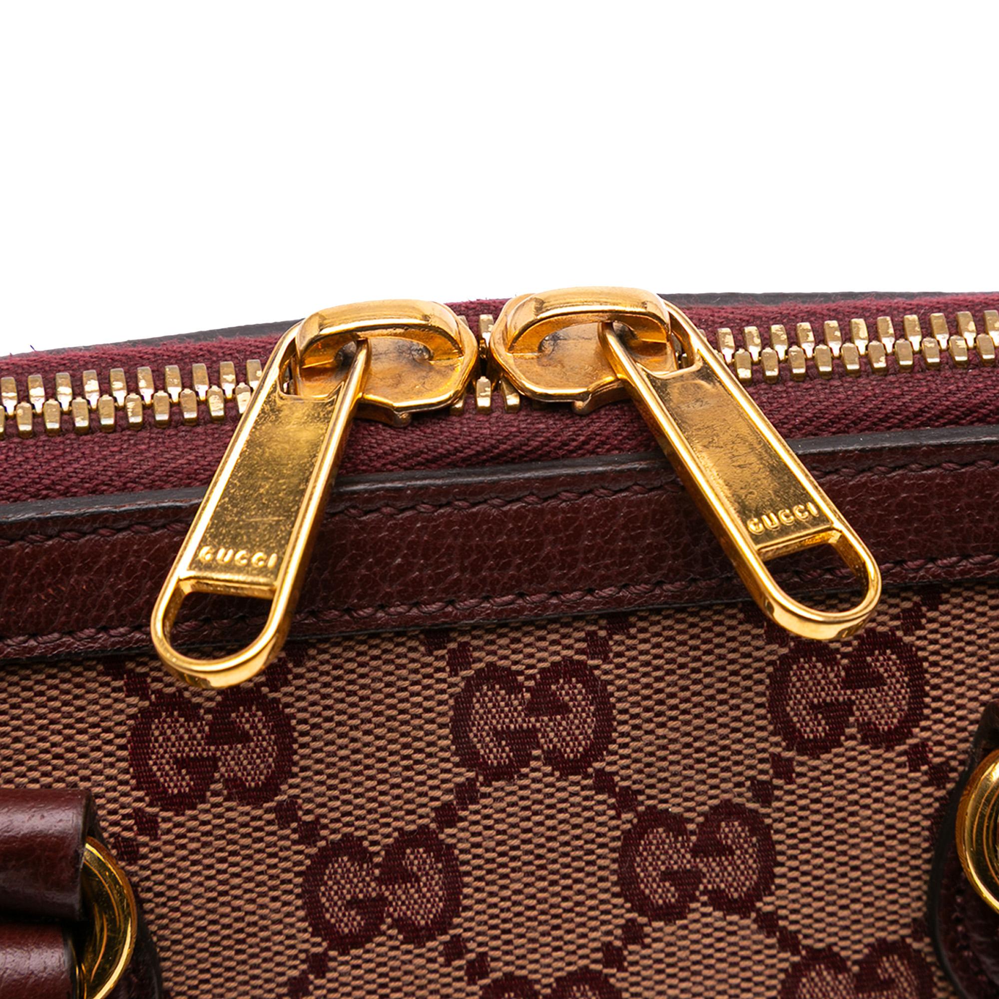 Gucci Mini GG Supreme Horsebit 1955 Top Handle Bag
